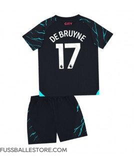 Günstige Manchester City Kevin De Bruyne #17 3rd trikot Kinder 2023-24 Kurzarm (+ Kurze Hosen)